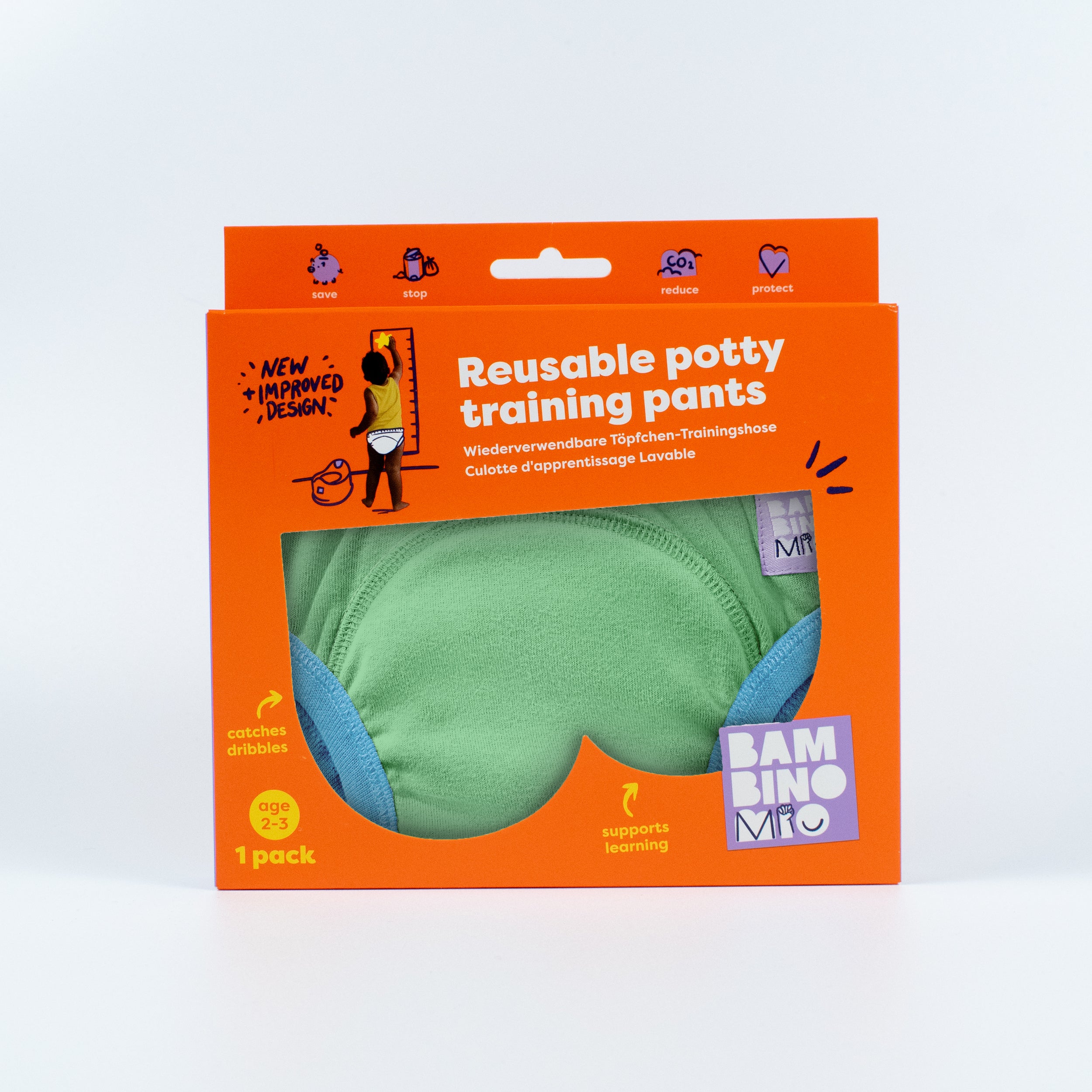 bambino-mio-elite-culotte-apprentissage-vert-foug-re-coton image 6