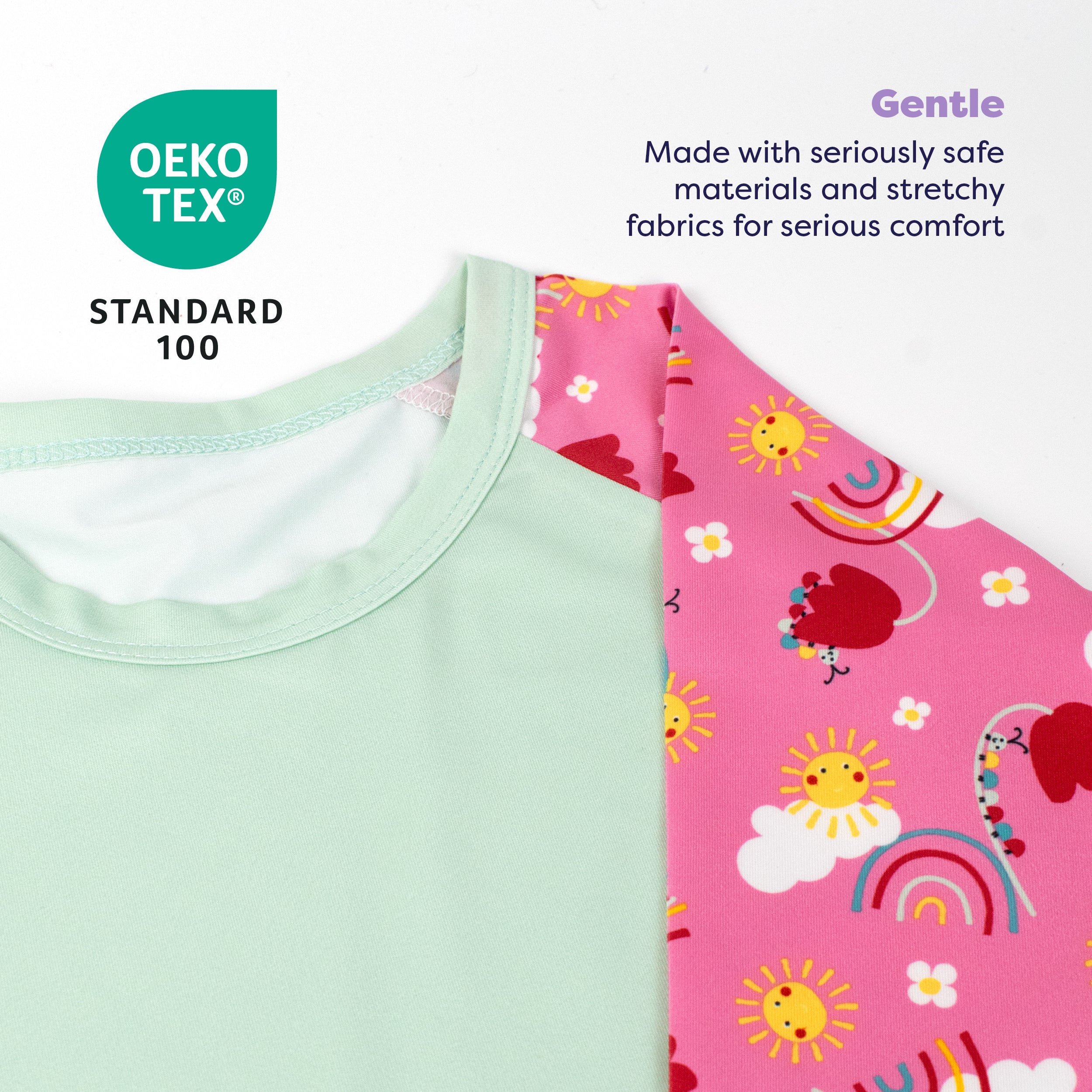 bambino-mio-bonheur-en-ciel-t-shirt-anti-uv-b-b-0-6-mois-upf-40 image 2
