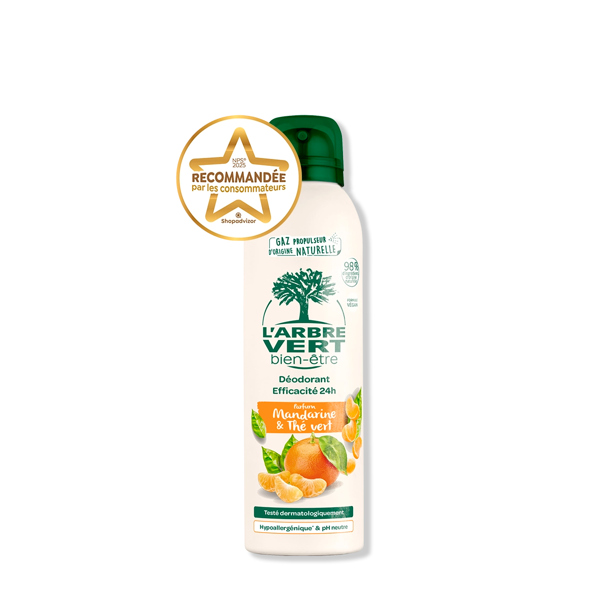 arbre-vert-d-odorant-spray-mandarine-th-vert-125-ml-24h image 1