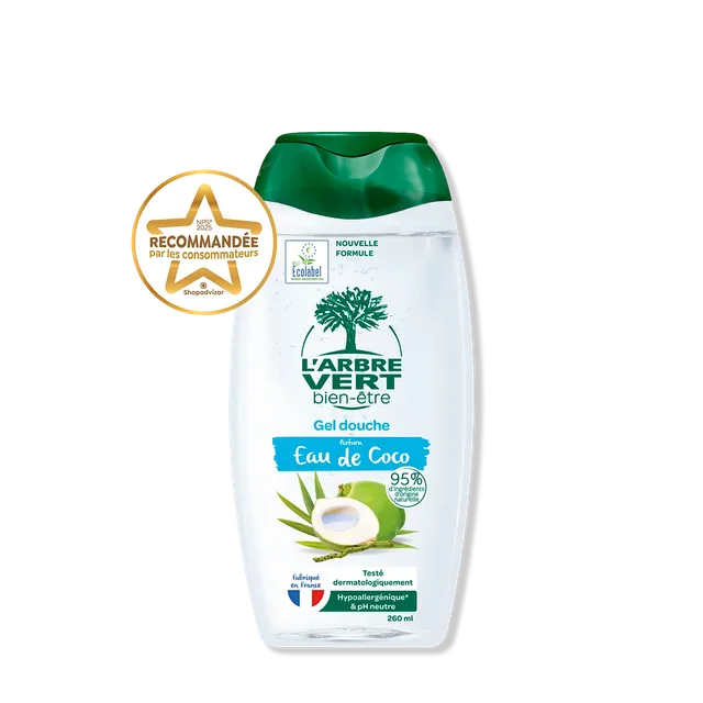 arbre-vert-gel-douche-eau-de-coco-260-ml-parfum-frais image 1