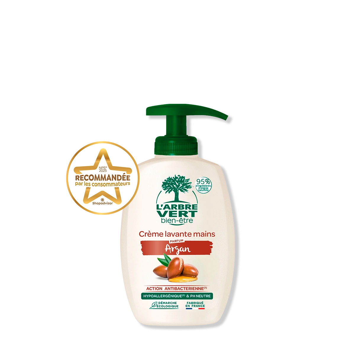 arbre-vert-hygi-ne-du-corps-cr-me-lavante-mains-argan-300-ml image 1