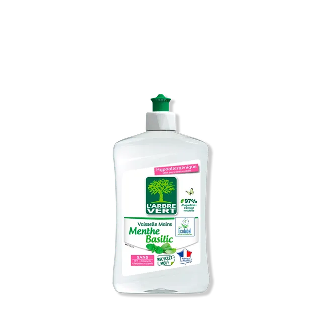 arbre-vert-vaisselle-la-main-liquide-vaisselle-menthe-basilic-500ml image 1