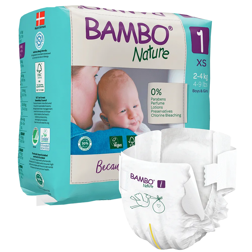 bambo-nature-couches-taille-1-2-4-kg-22-pcs-douces image 1