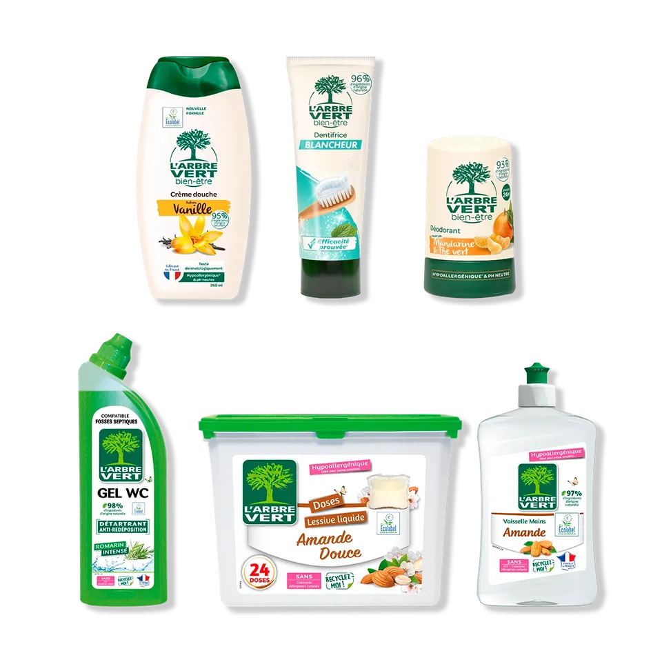 arbre-vert-pack-etudiant-lot-6-produits-amande-vanille image 1