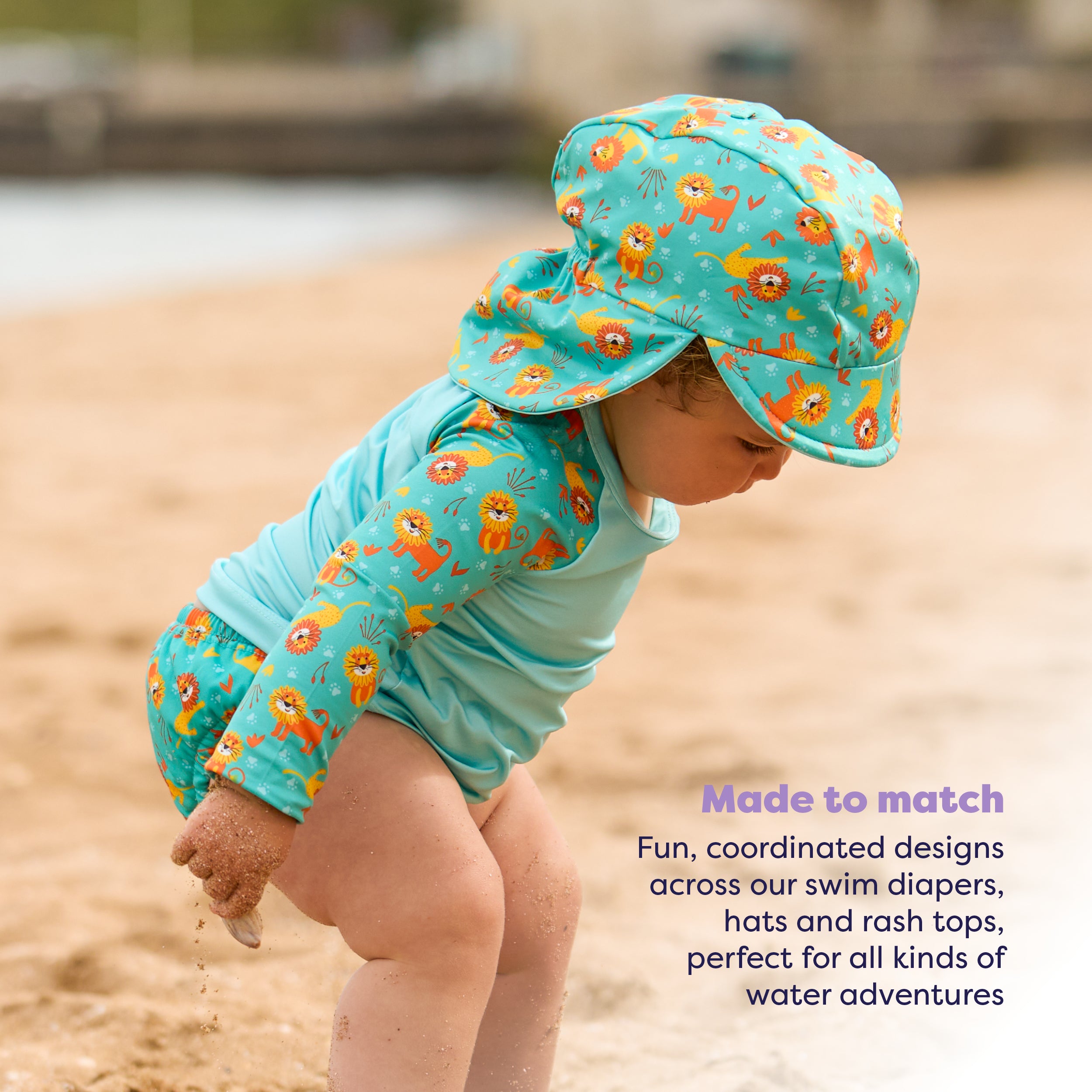 bambino-mio-chats-coquins-casquette-bain-r-versible-0-12-mois-upf-40 image 4
