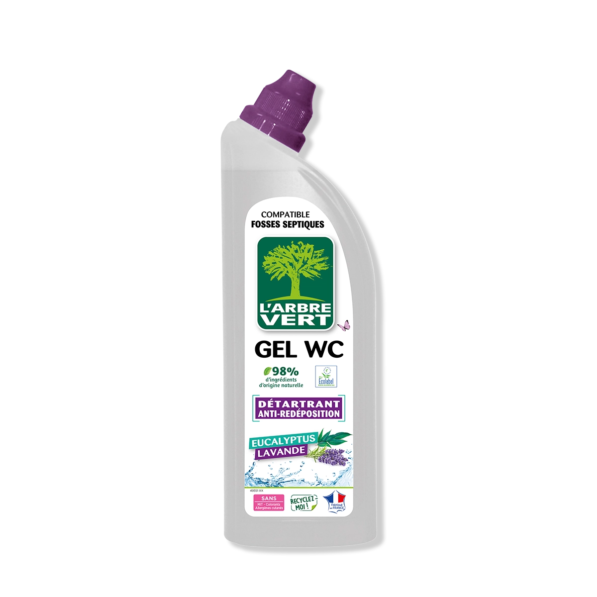 arbre-vert-gel-wc-eucalyptus-lavande-750-ml-d-tartre image 1
