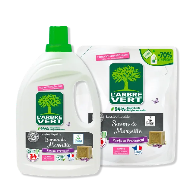 arbre-vert-pack-lessive-savon-de-marseille-2-x-1-53-l-liquide image 1