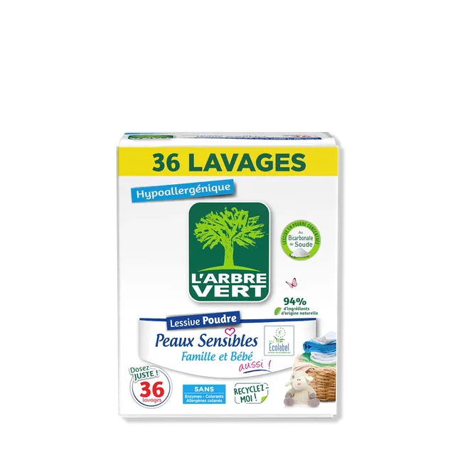 arbre-vert-peaux-sensibles-lessive-poudre-1-8-kg image 1