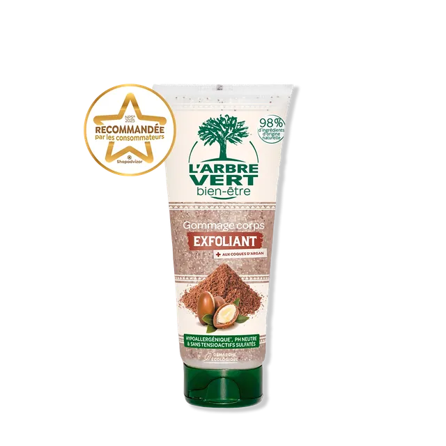 arbre-vert-coques-d-argan-gommage-corps-200-ml-exfoliant image 1