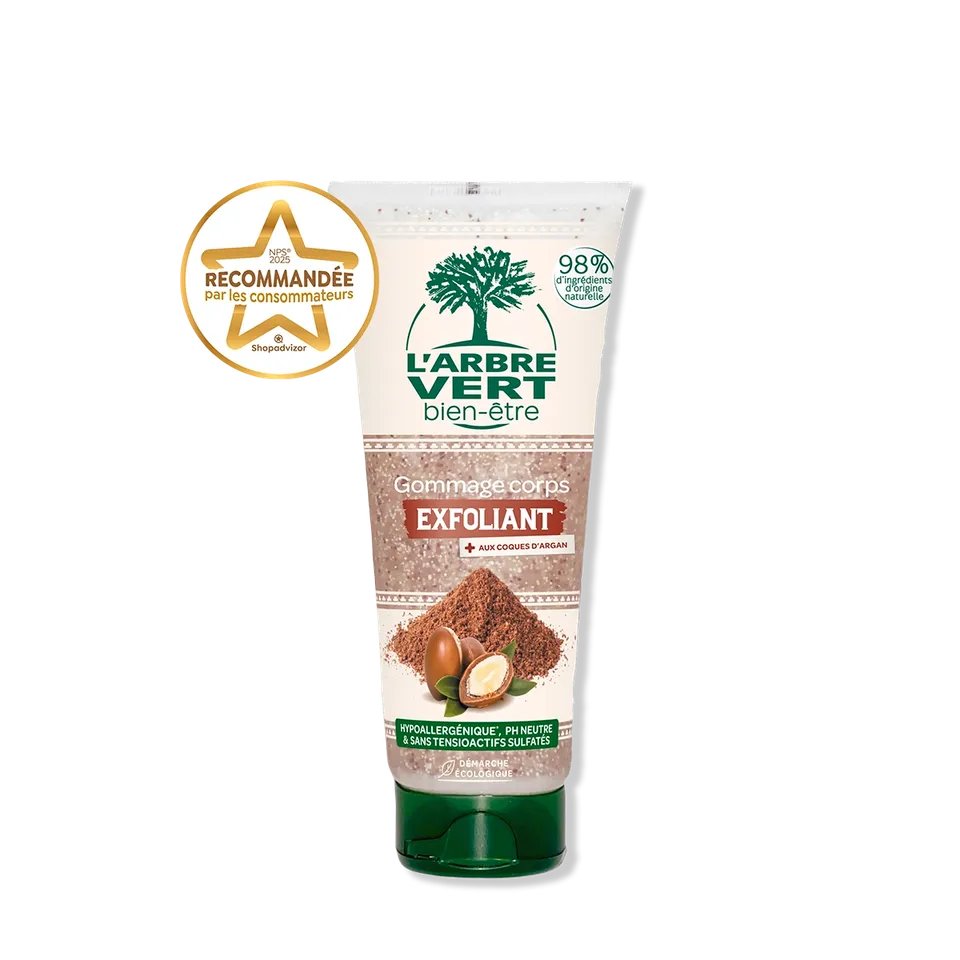 arbre-vert-coques-d-argan-gommage-corps-200-ml-exfoliant image 1