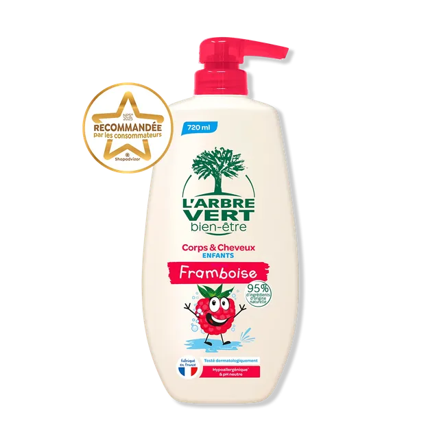 arbre-vert-cr-me-corps-cheveux-enfant-framboise-720-ml image 1