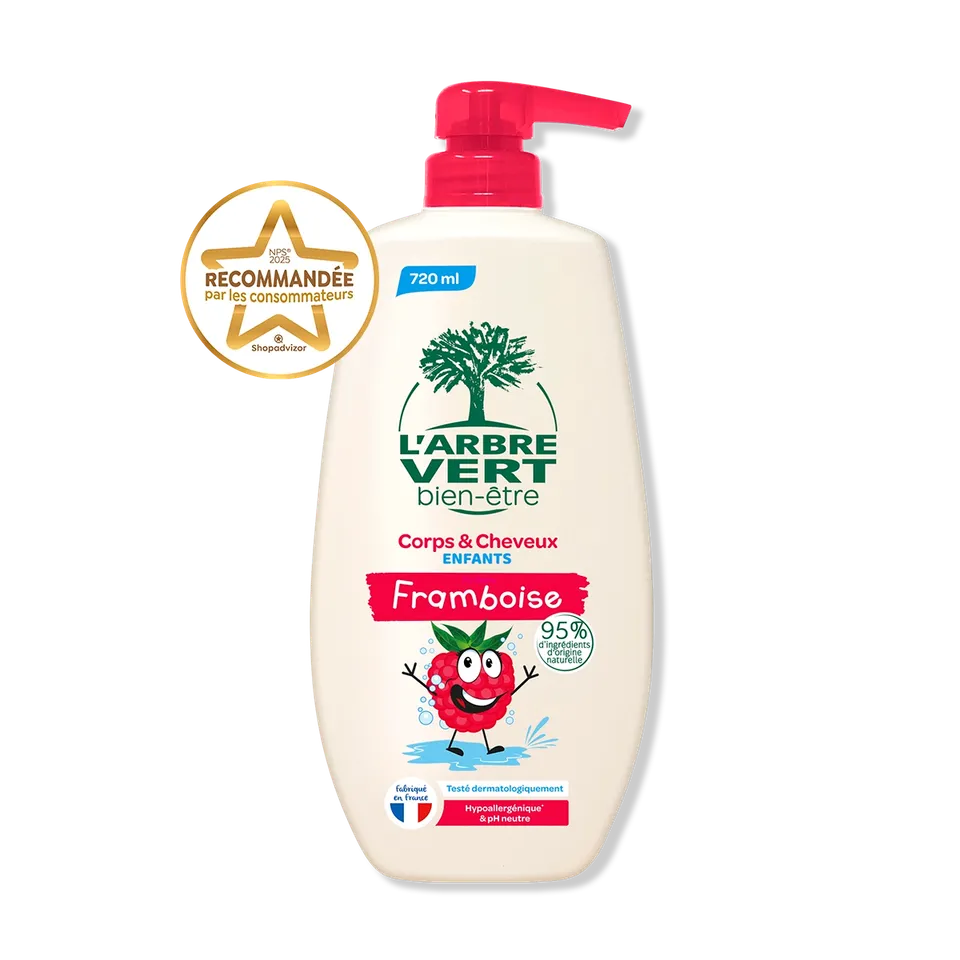 arbre-vert-cr-me-corps-cheveux-enfant-framboise-720-ml image 1