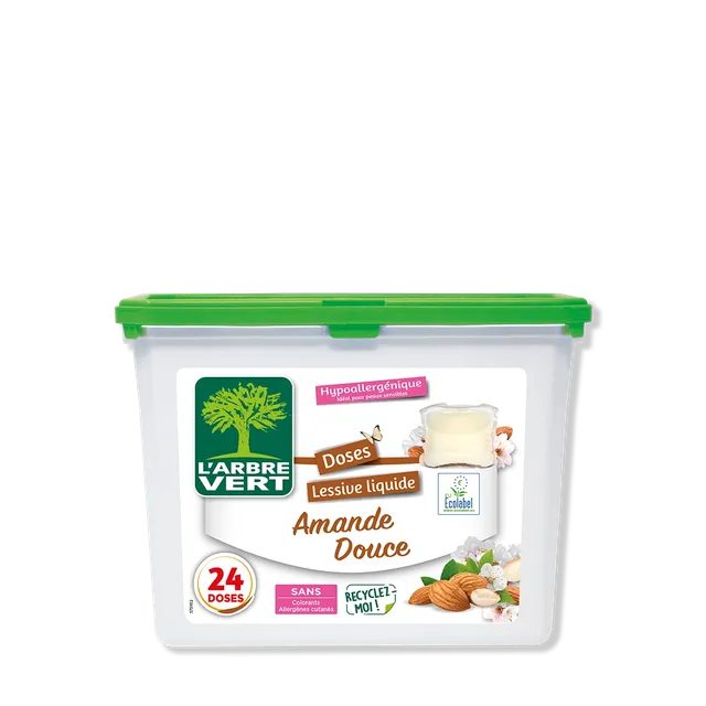arbre-vert-soin-du-linge-doses-lessive-amande-douce-24-doses image 1