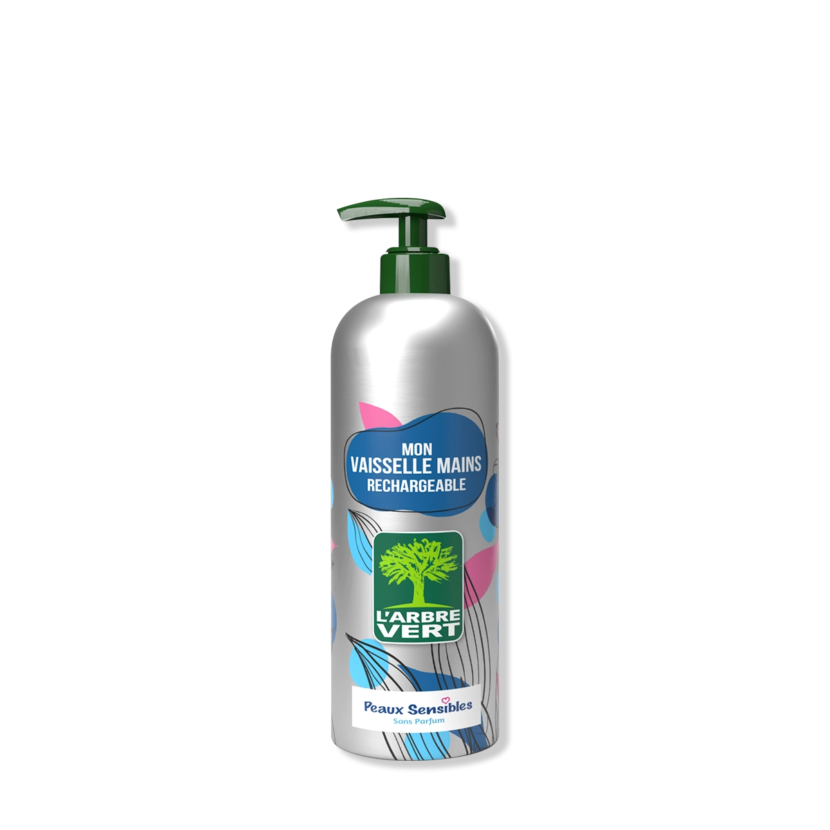 arbre-vert-vaisselle-mains-liquide-peaux-sensibles-490-ml-alu image 1
