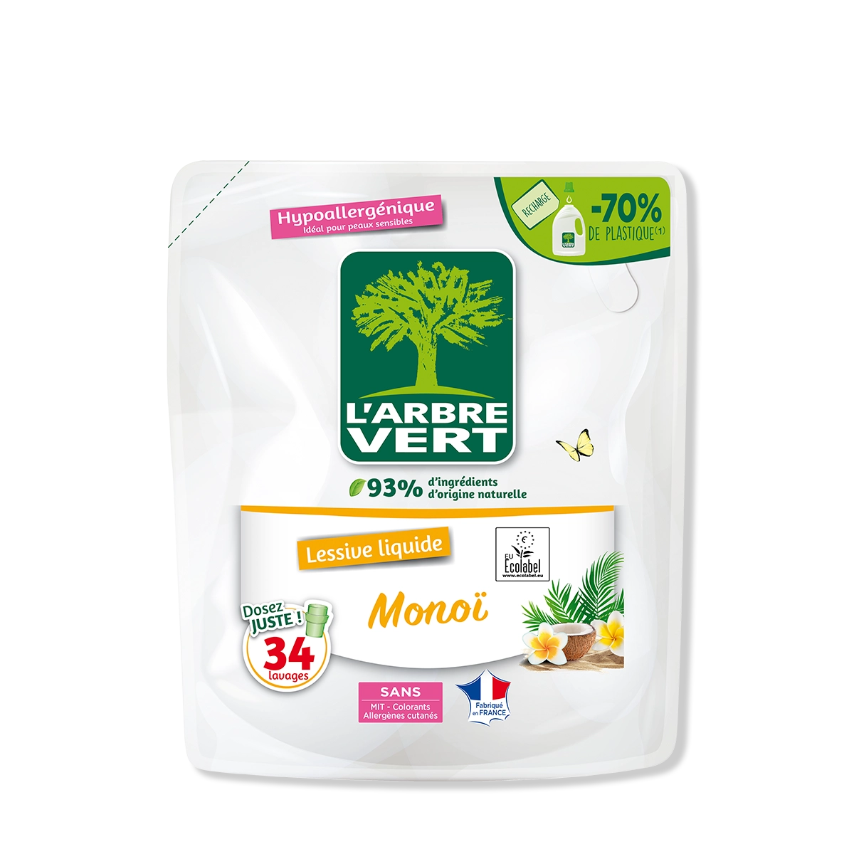 arbre-vert-lessive-mono-recharge-1-53l-parfum-solaire image 1
