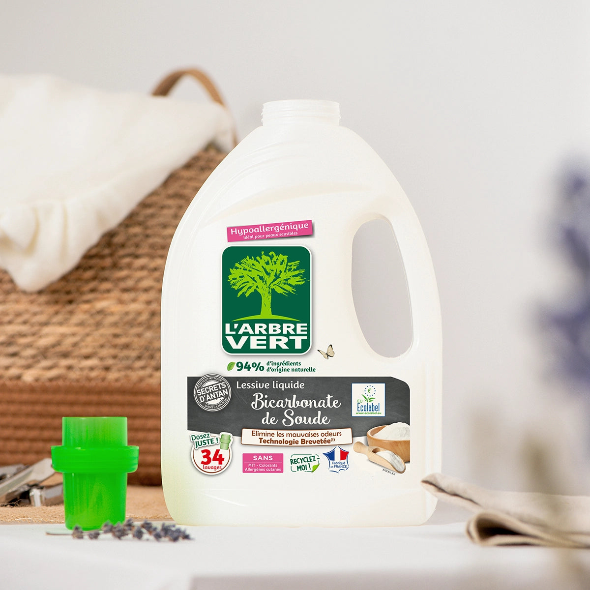 arbre-vert-pack-lessive-bicarbonate-lessive-liquide-2-x-1-53-l image 2