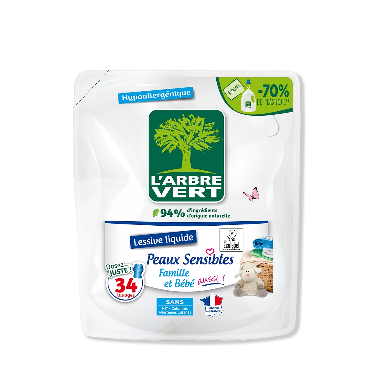 arbre-vert-soin-du-linge-lessive-liquide-peaux-sensibles-1-53l image 1