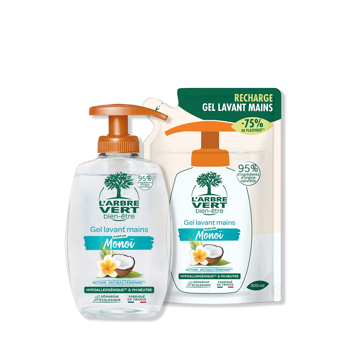 arbre-vert-pack-gel-lavant-mains-mono-2-x-300-ml image 1