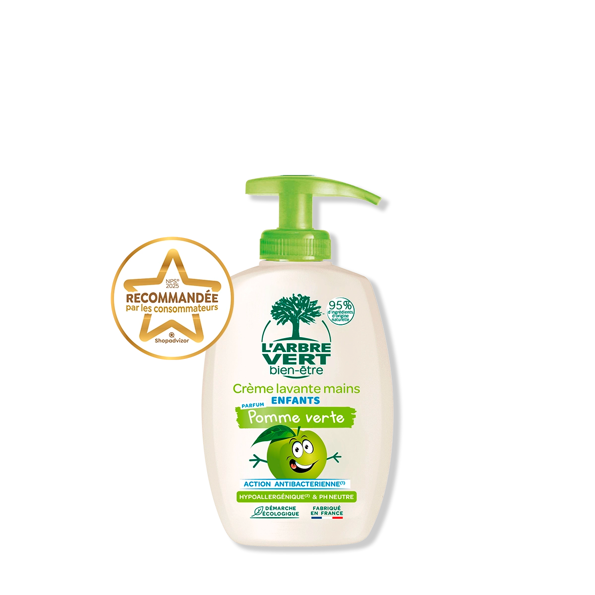 arbre-vert-enfants-cr-me-lavante-mains-300-ml-pomme image 1