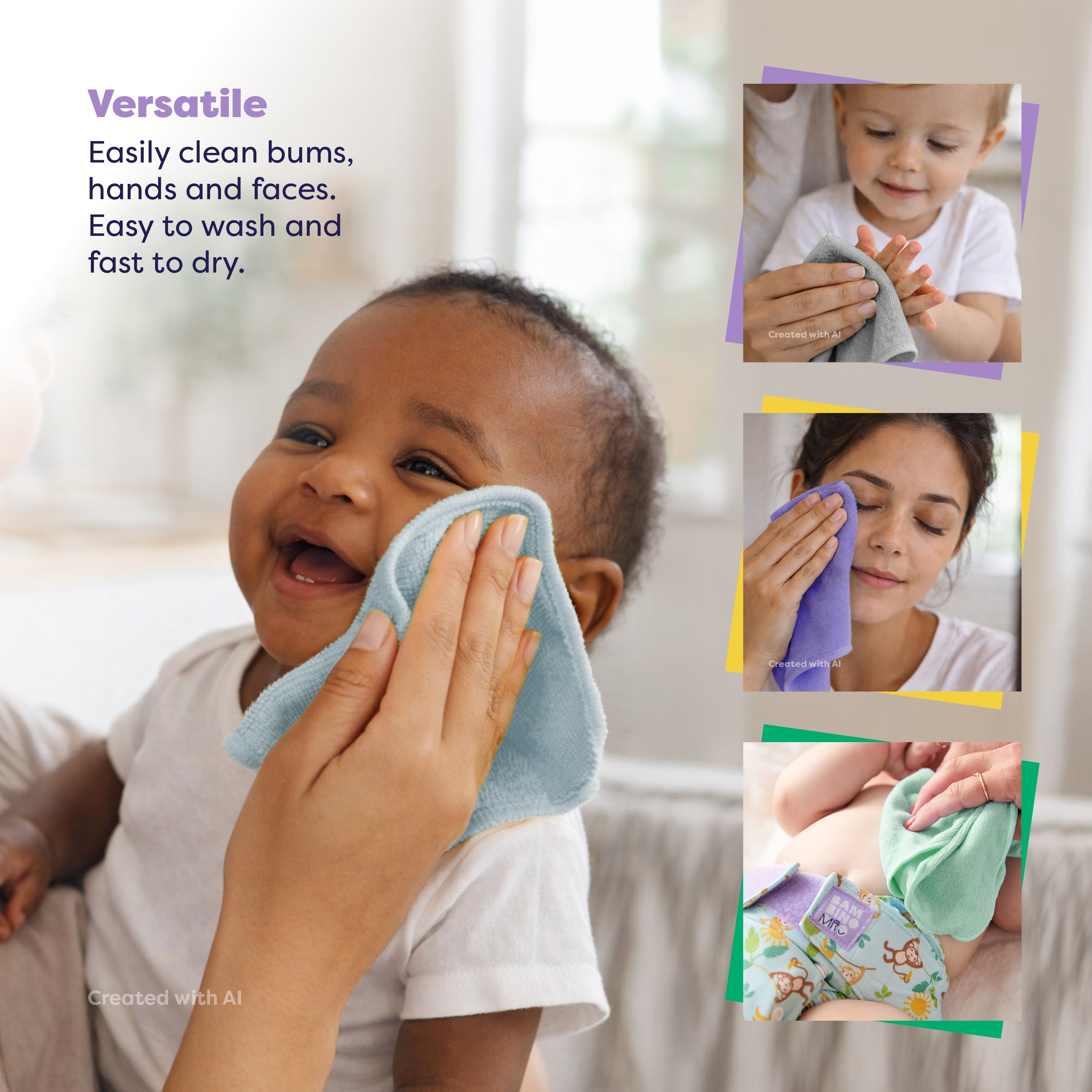 bambino-mio-revolutionary-reusable-lingettes-b-b-nuage-x10 image 2