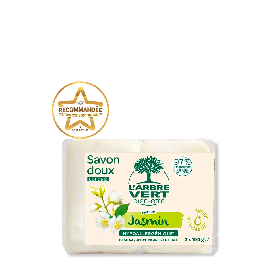 arbre-vert-hygi-ne-du-corps-savon-doux-jasmin-2-x-100-g image 1