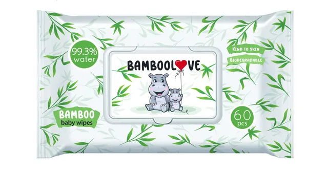 bamboolove-bamboo-wipes-lingettes-bambou-10x60-sans-parfum image 1