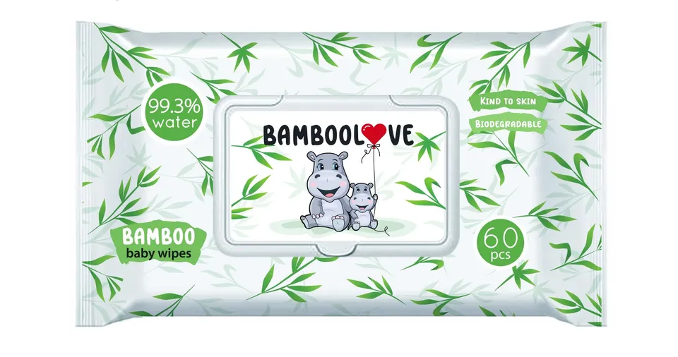 bamboolove-bamboo-wipes-lingettes-bambou-10x60-sans-parfum image 1