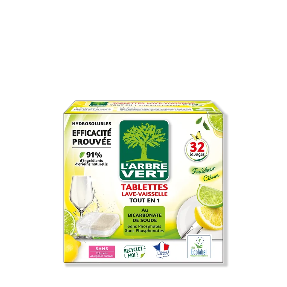 arbre-vert-tout-en-un-tablettes-lave-vaisselle-32-tablettes-d-graissant image 1