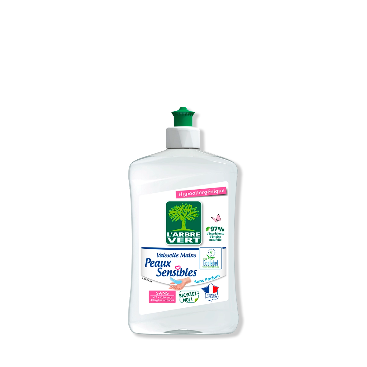 arbre-vert-vaisselle-la-main-liquide-vaisselle-peaux-sensibles-500-ml image 1