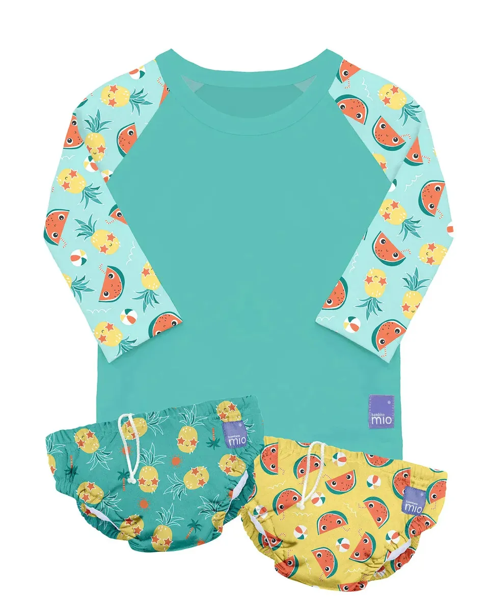 bambino-mio-ensemble-bain-tropical-couche-t-shirt-upf40 image 1